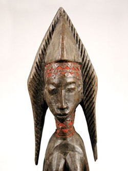 detalhe da escultura bambara